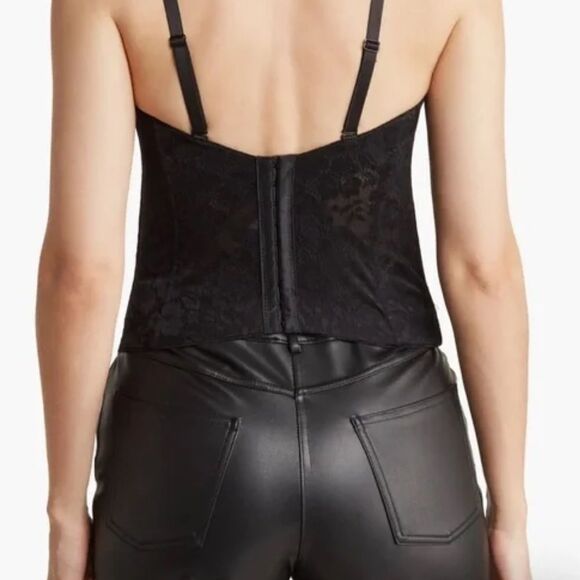 Nicole Miller lace shaping bustier Medium black - Picture 2 of 5